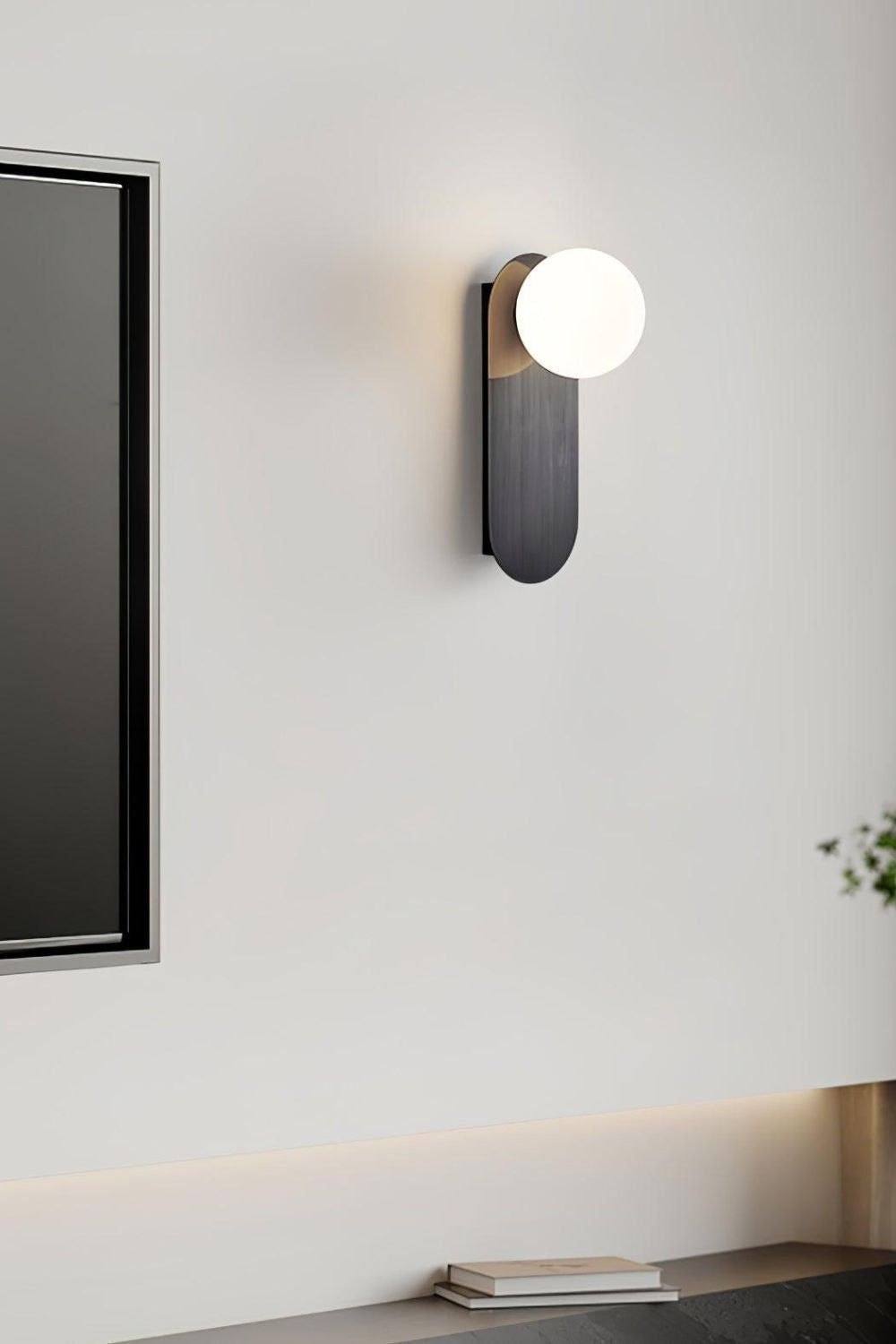 Flat Base Globe Sconce - morylighting