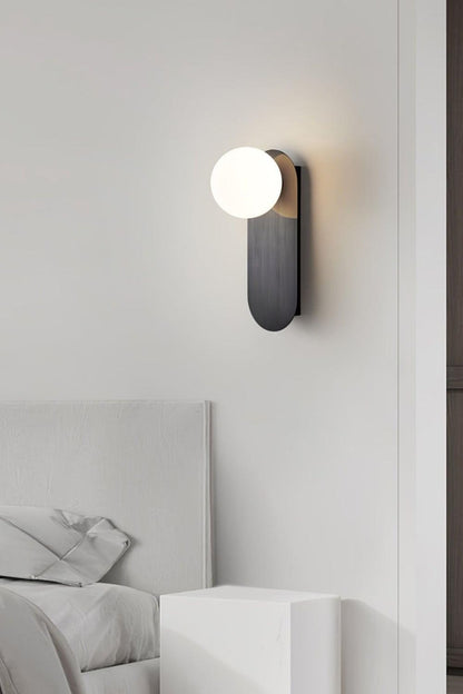 Flat Base Globe Sconce - morylighting