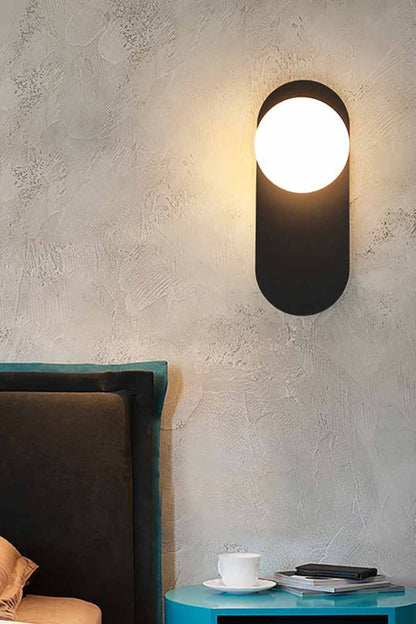 Flat Base Globe Sconce - morylighting