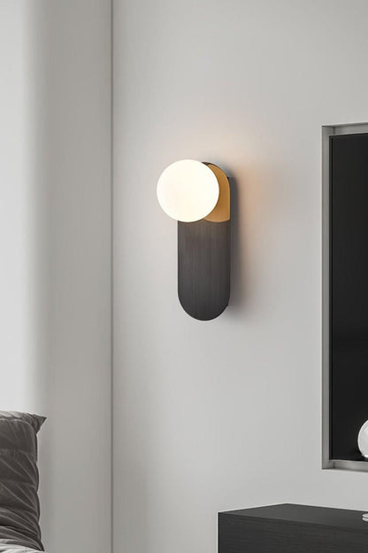 Flat Base Globe Sconce - morylighting