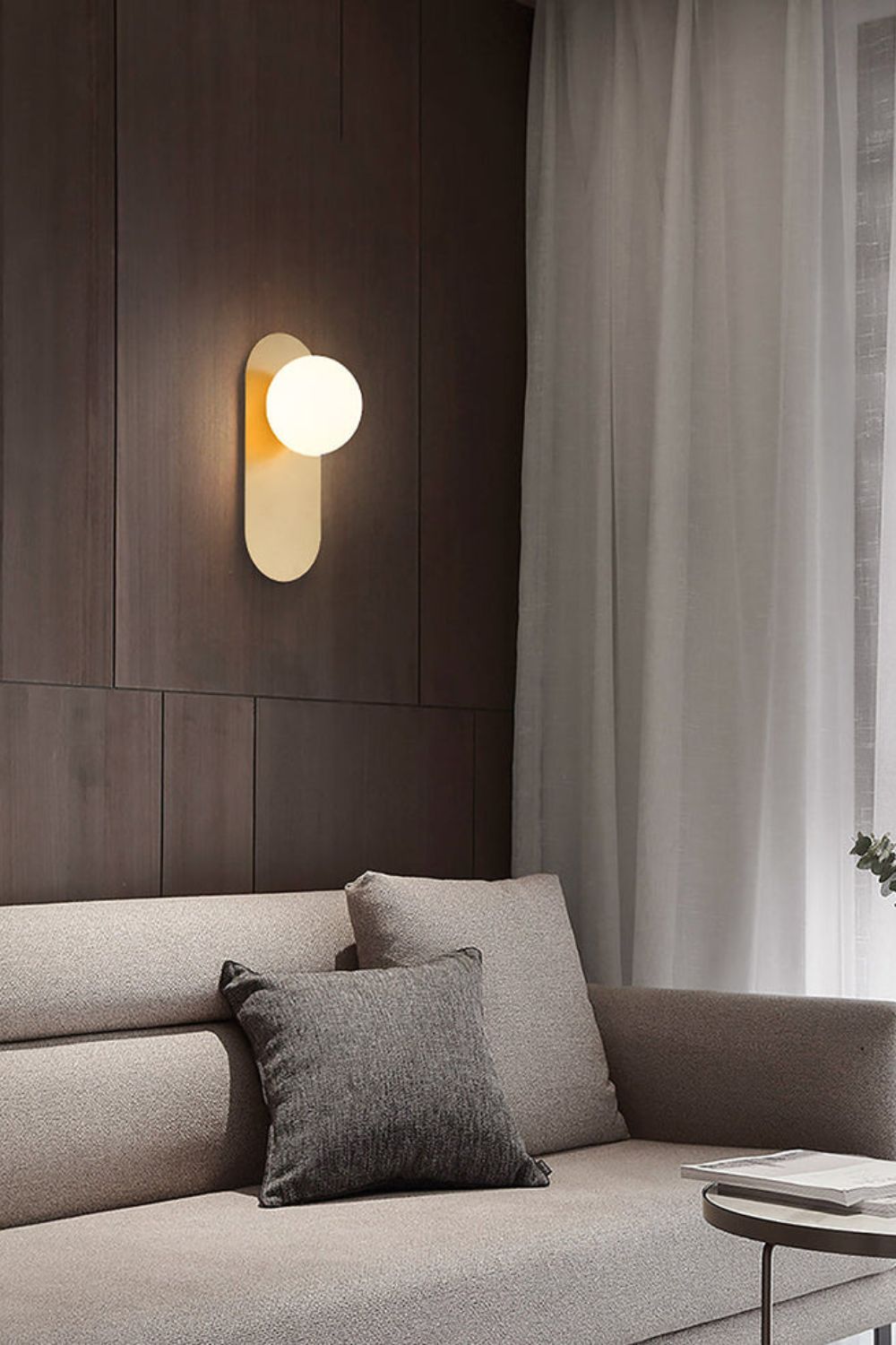 Flat Base Globe Sconce - morylighting