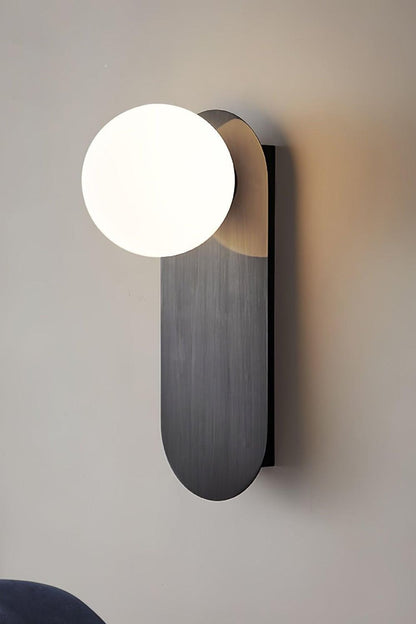 Flat Base Globe Sconce - morylighting