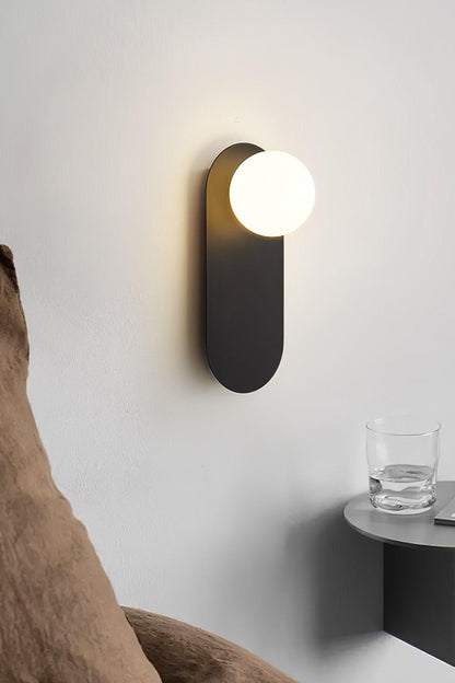 Flat Base Globe Sconce - morylighting