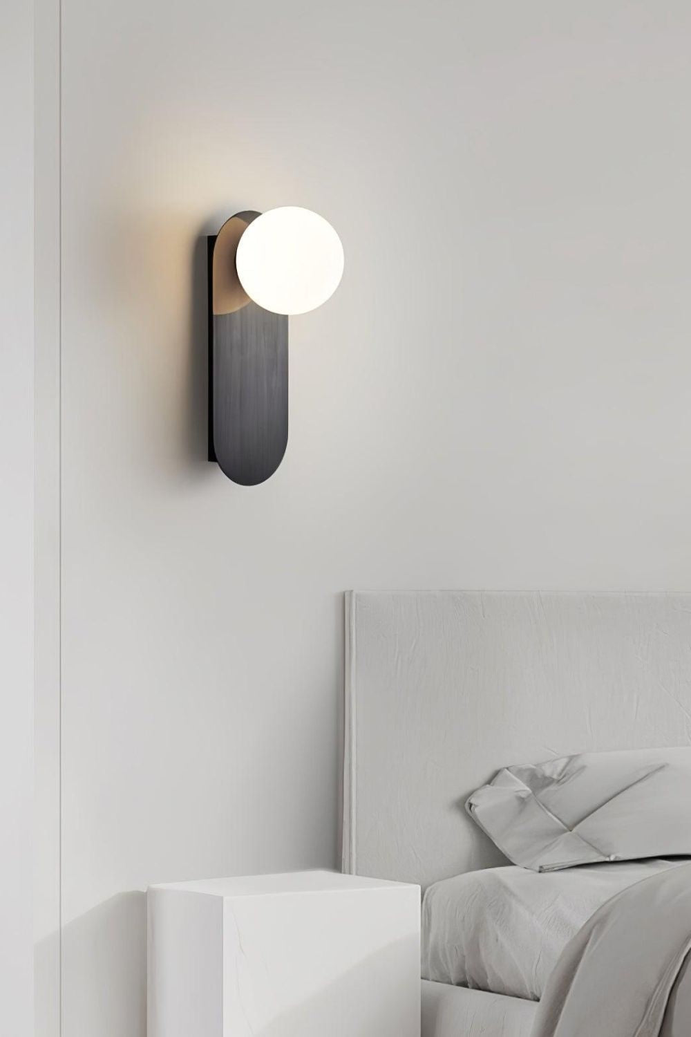 Flat Base Globe Sconce - morylighting