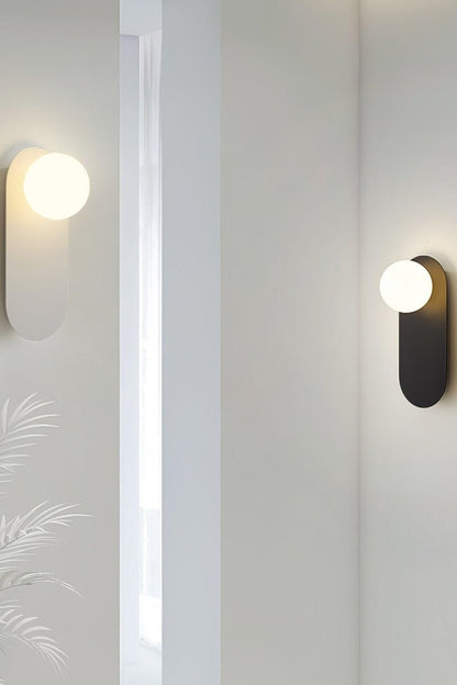 Flat Base Globe Sconce - morylighting
