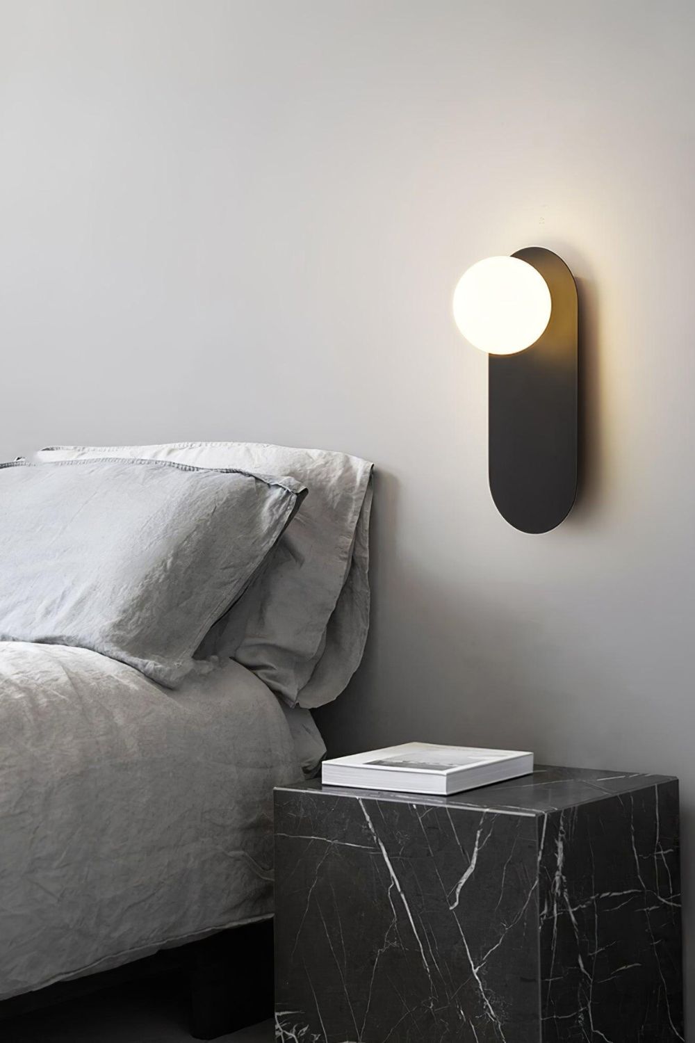 Flat Base Globe Sconce - morylighting