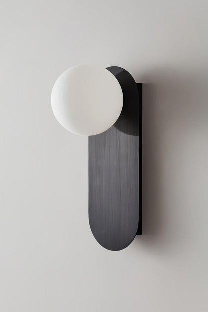 Flat Base Globe Sconce - morylighting