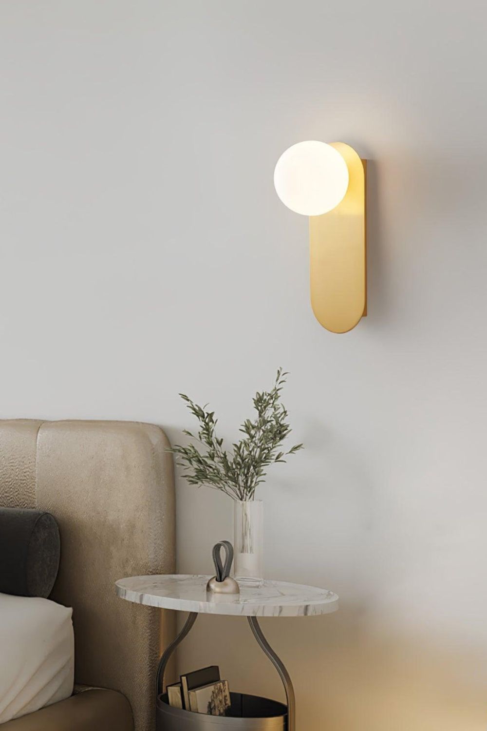 Flat Base Globe Sconce - morylighting