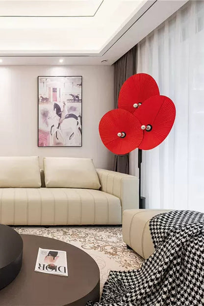 Triple Floral Floor Lamp - view 3 | morylighting