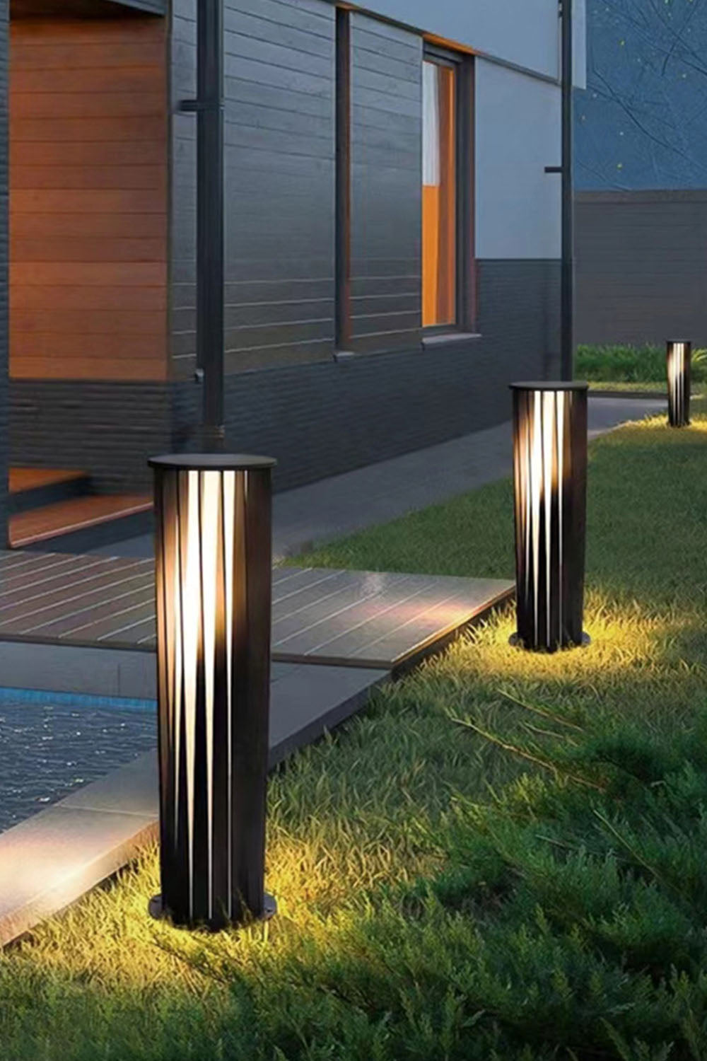Twisted Acrylic Lantern Lawn Light - view 7 | morylighting