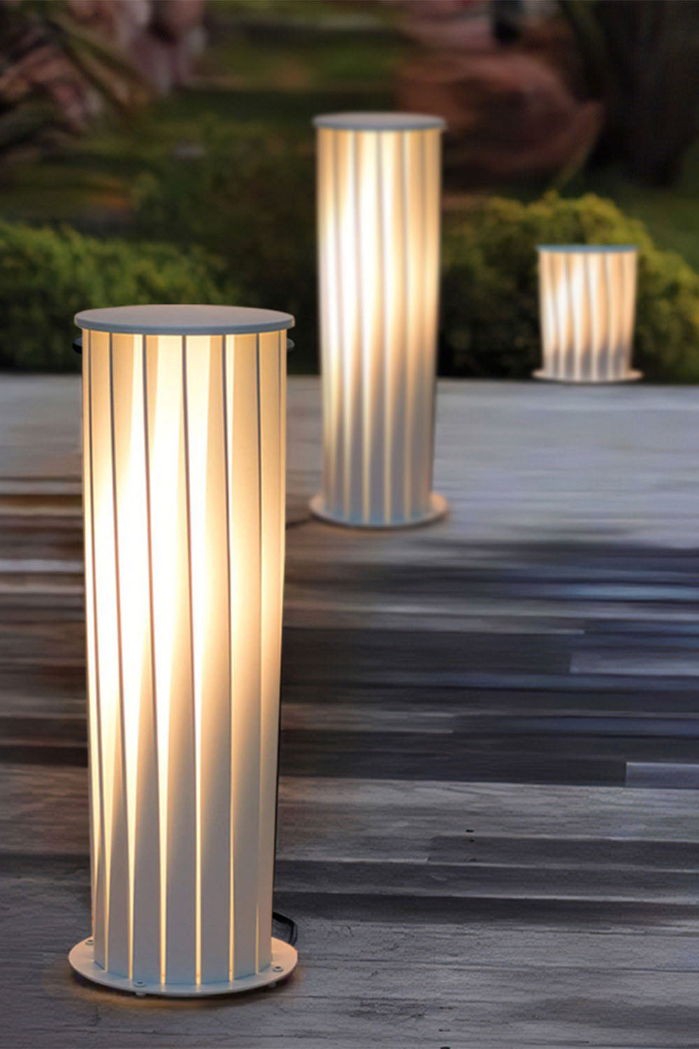 Twisted Acrylic Lantern Lawn Light - view 14 | morylighting
