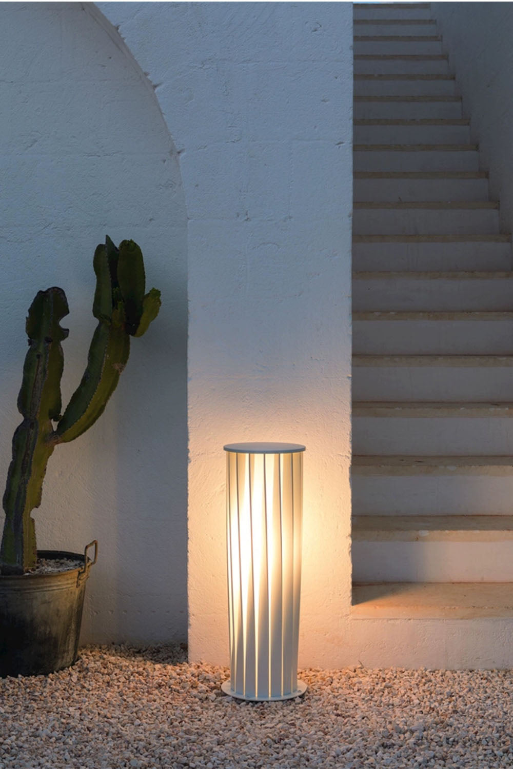 Twisted Acrylic Lantern Lawn Light - view 3 | morylighting