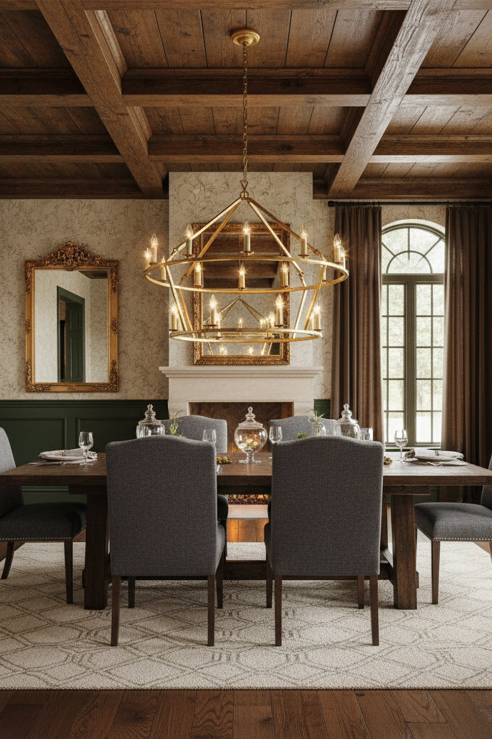 Two-Tiered Ring Chandelier - view 7 | morylighting