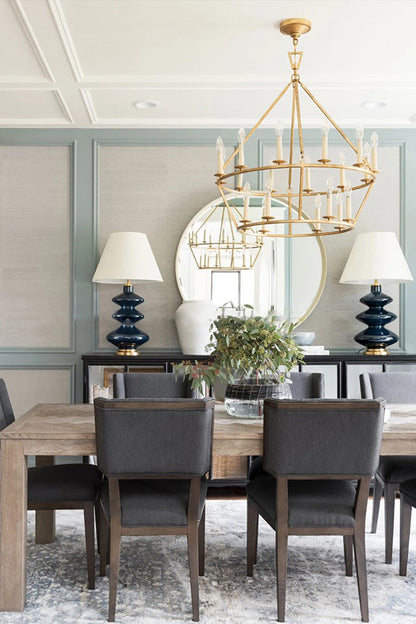 Two-Tiered Ring Chandelier - view 11 | morylighting
