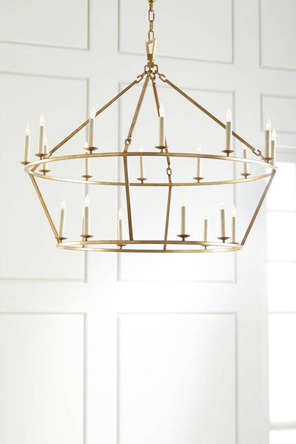 Two-Tiered Ring Chandelier - view 15 | morylighting