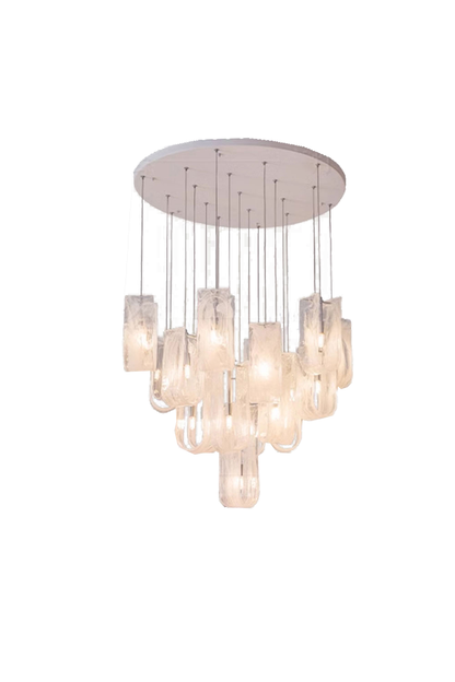 U-shaped Fog Glass Chandelier - view 16 | morylighting