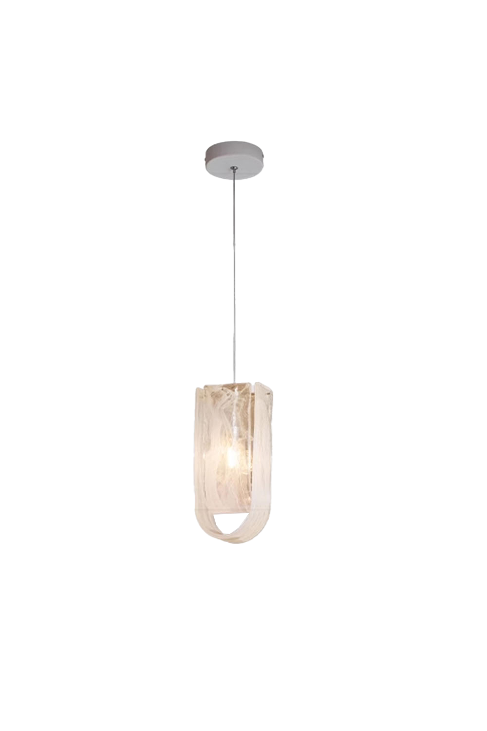 U-shaped Fog Glass Chandelier - view 14 | morylighting