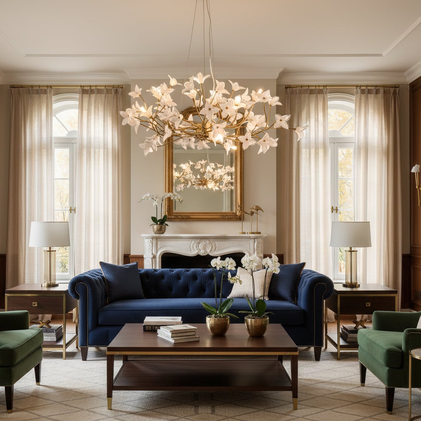 Veitchii Flower Branch Chandelier
