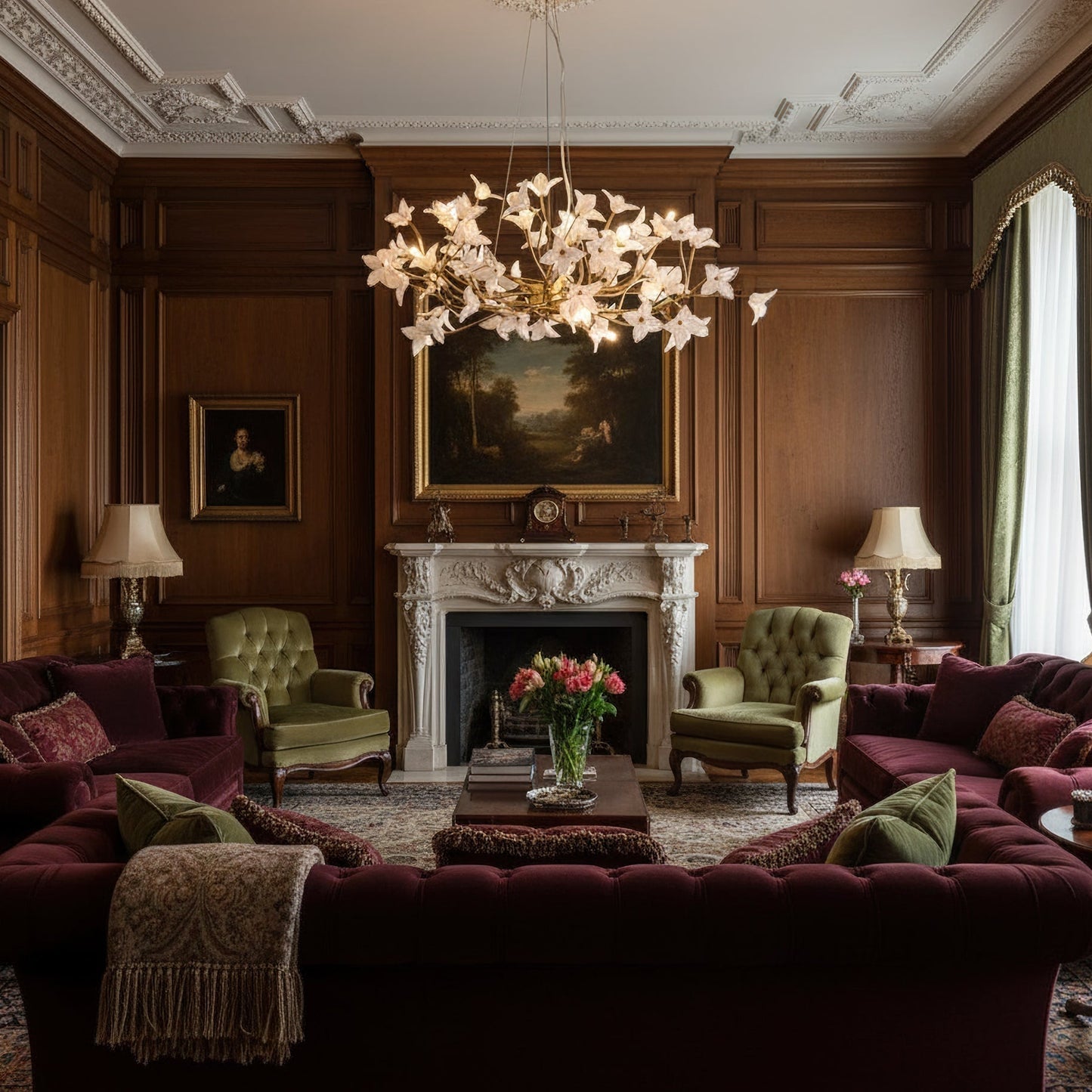 Veitchii Flower Branch Chandelier