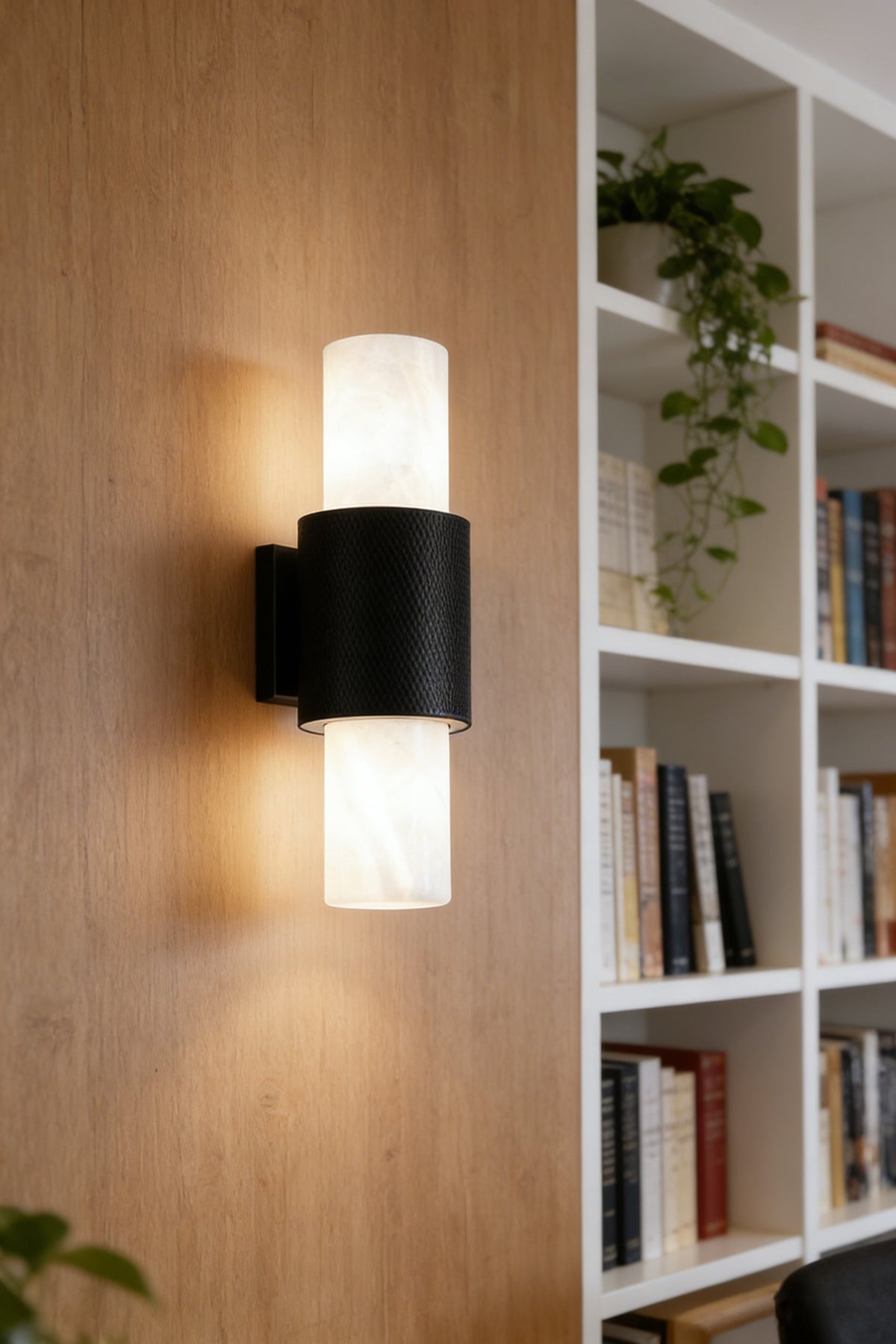Vertical Alabaster Wall Sconce - view 9 | morylighting