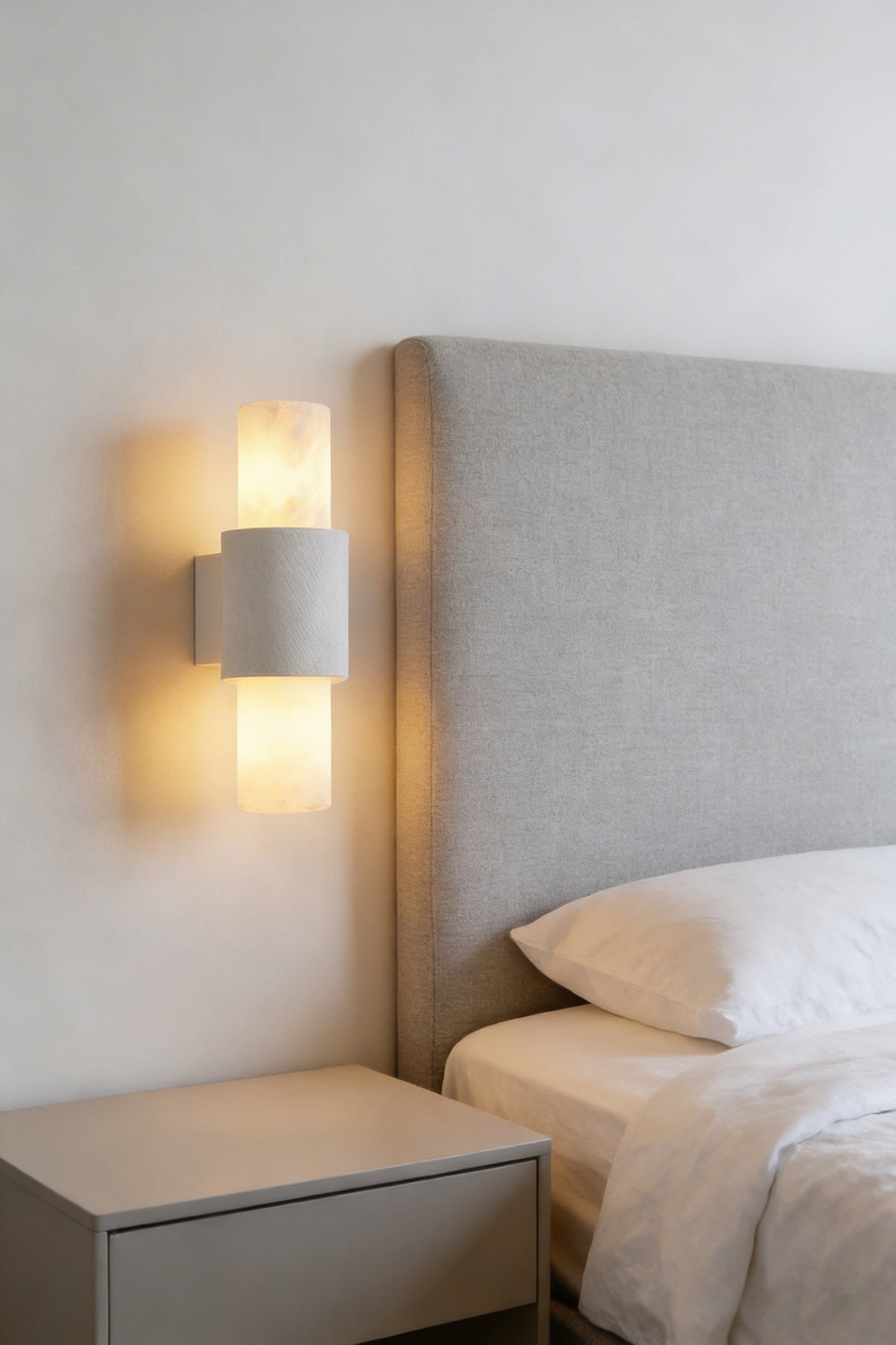 Vertical Alabaster Wall Sconce - view 10 | morylighting