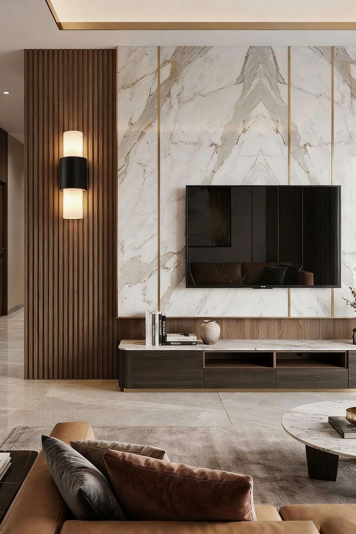 Vertical Alabaster Wall Sconce - view 4 | morylighting