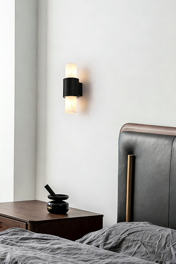 Vertical Alabaster Wall Sconce - view 7 | morylighting