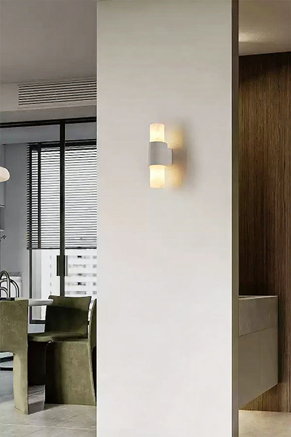 Vertical Alabaster Wall Sconce - view 12 | morylighting