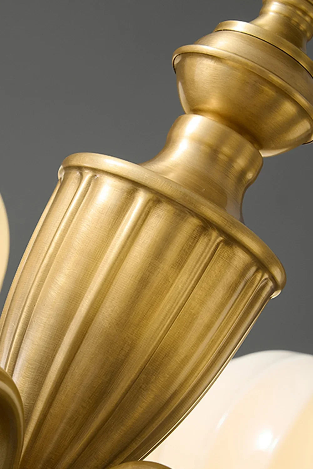 Vintage Brass Chandelier - view 12 | morylighting