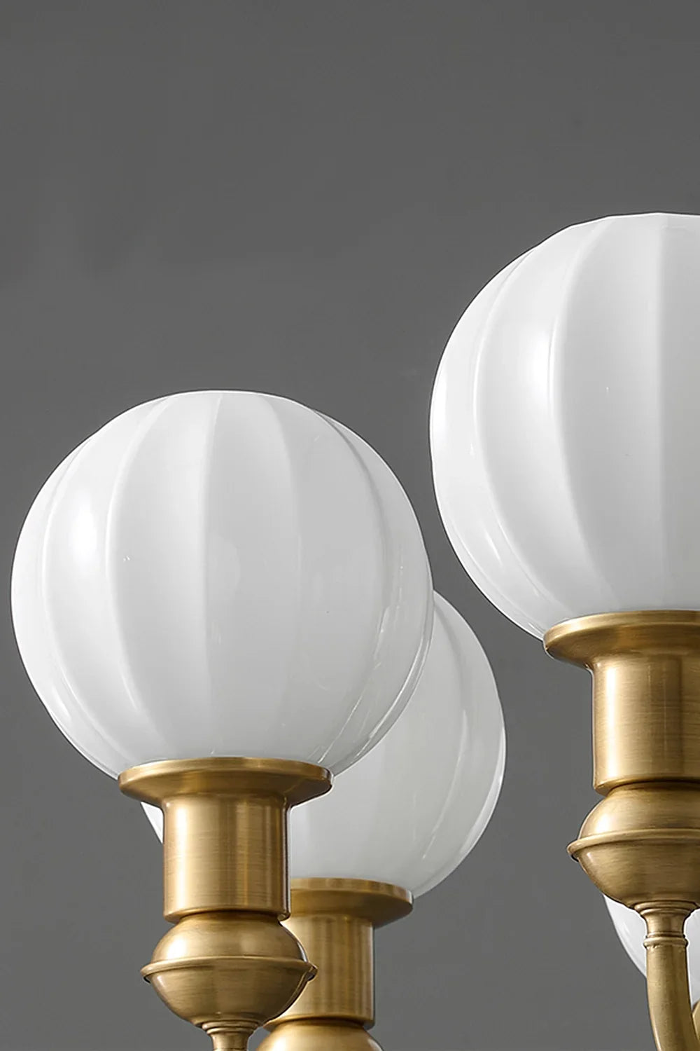 Vintage Brass Chandelier - view 10 | morylighting