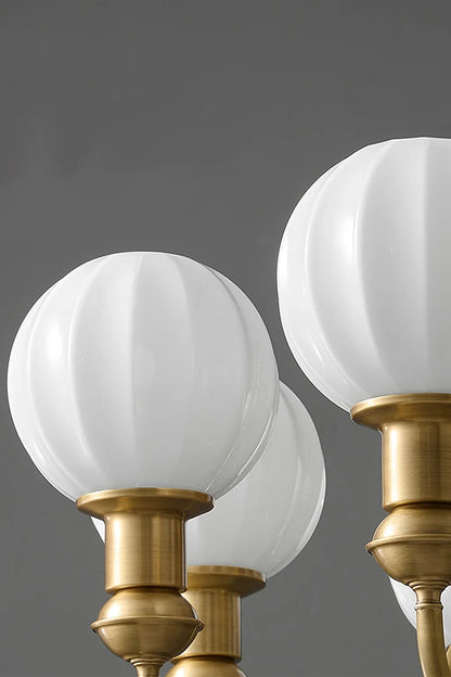 Vintage Brass Chandelier - view 10 | morylighting