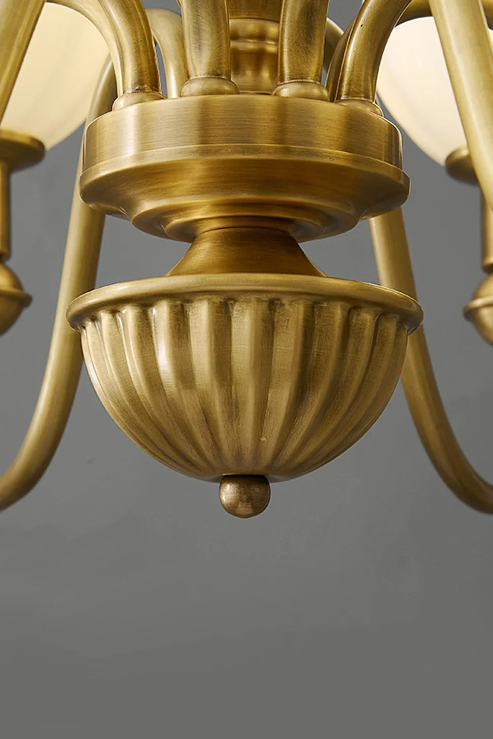Vintage Brass Chandelier - view 13 | morylighting
