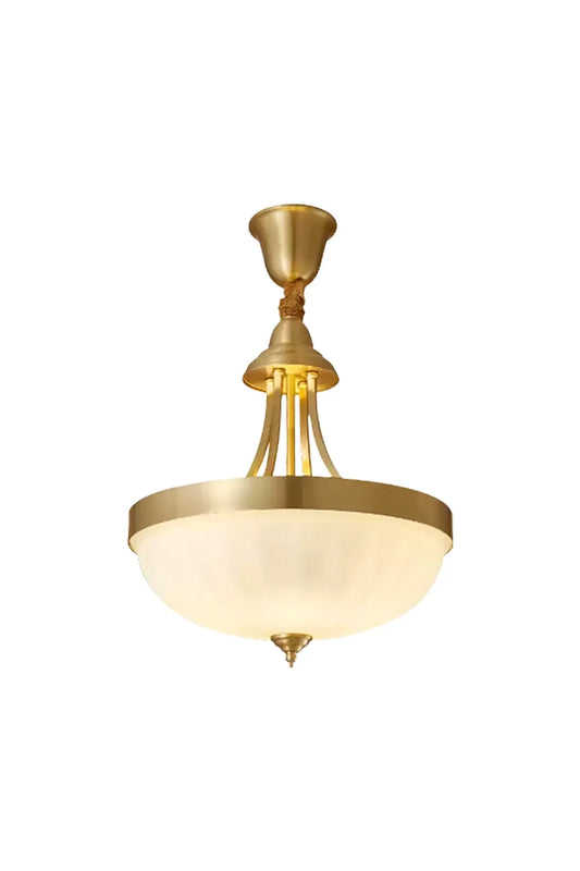 Vintage Brass Glass Pendant Lamp | morylighting