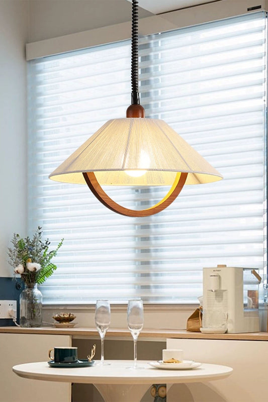 Vintage Cotton Pendant Lamp - view 2 | morylighting