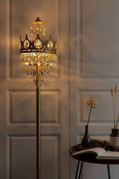 Vintage Crystal Floor Lamp - morylighting