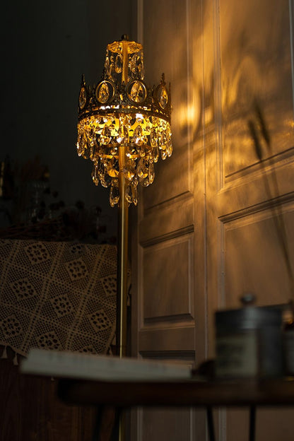 Vintage Crystal Floor Lamp - morylighting
