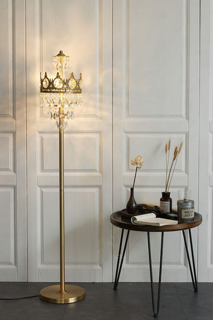 Vintage Crystal Floor Lamp - morylighting