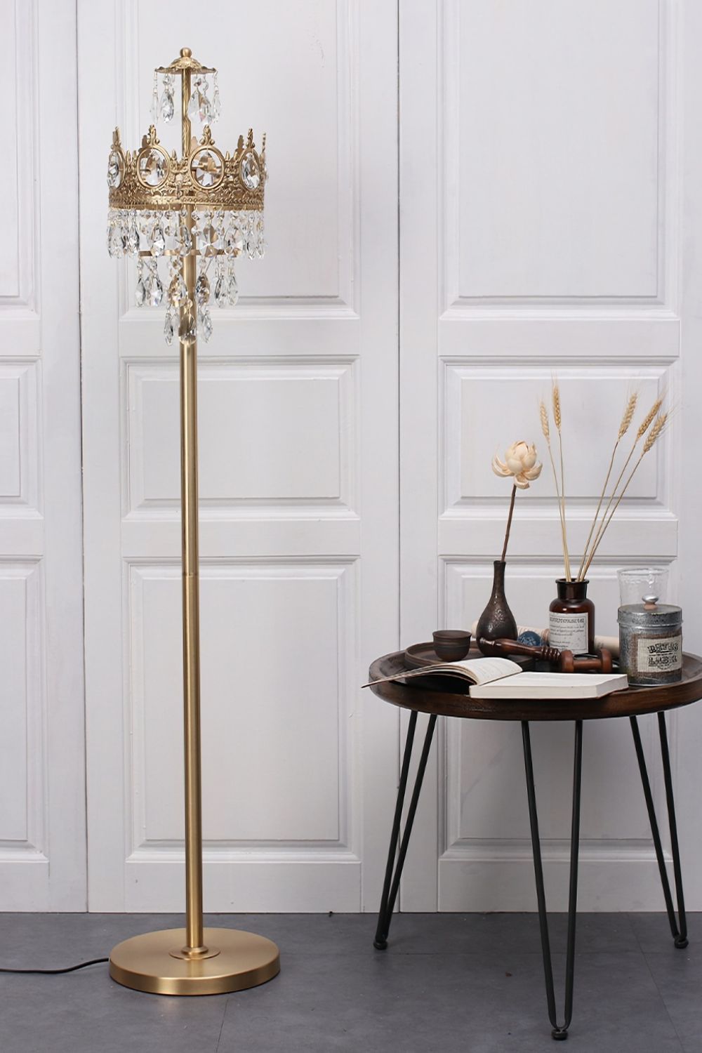 Vintage Crystal Floor Lamp - morylighting