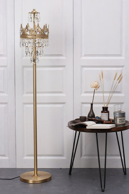 Vintage Crystal Floor Lamp - morylighting