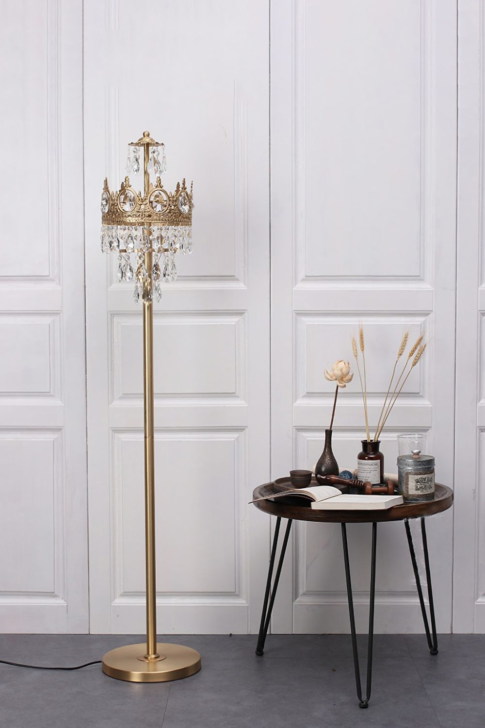 Vintage Crystal Floor Lamp - morylighting