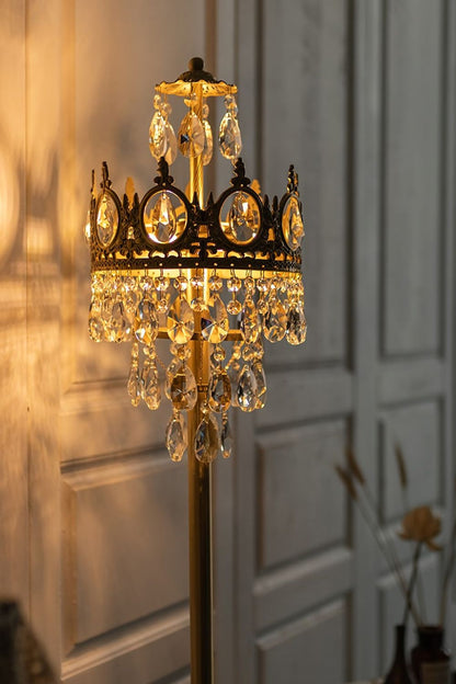 Vintage Crystal Floor Lamp - morylighting