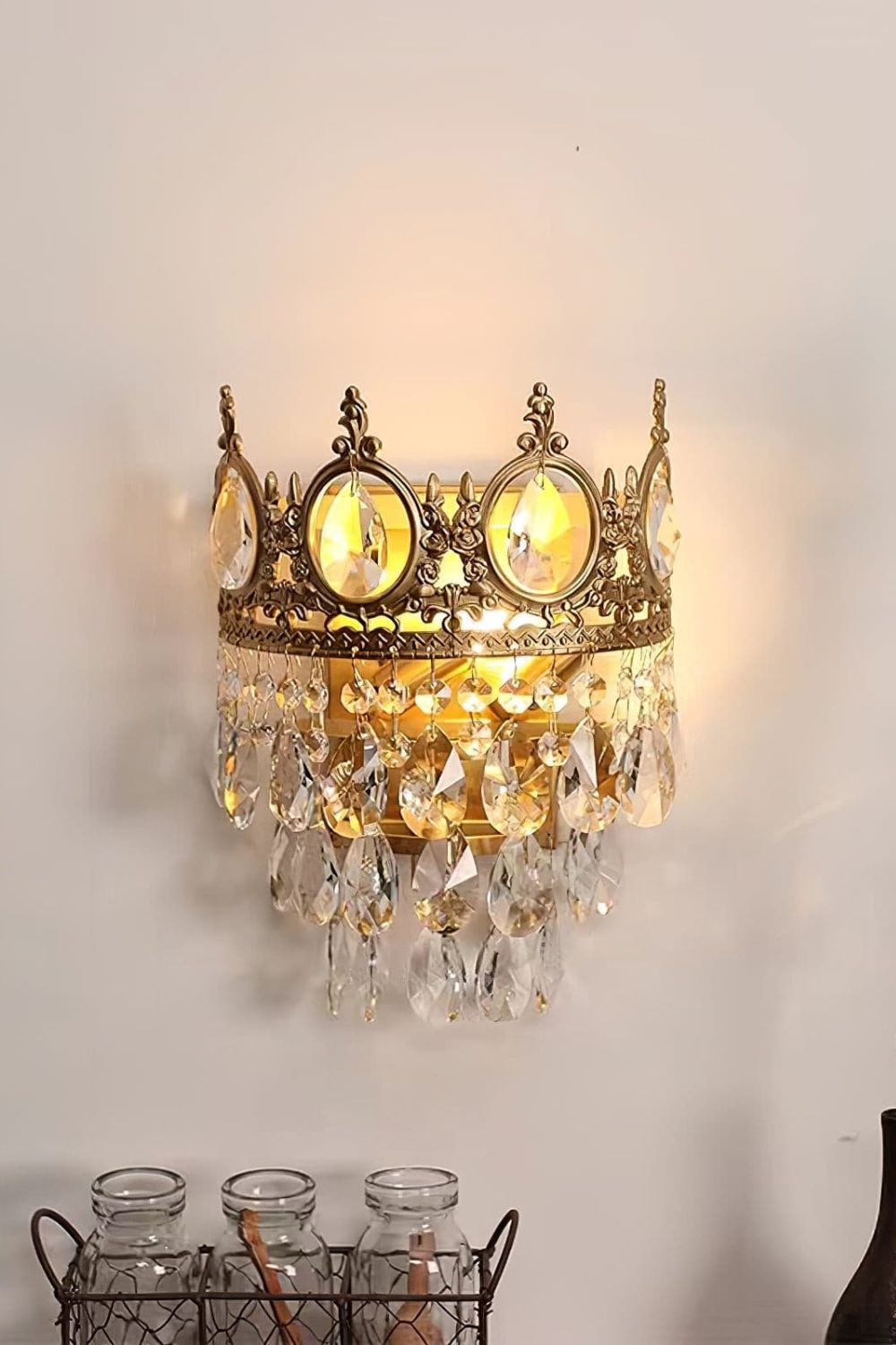 Vintage Crystal Sconce - morylighting