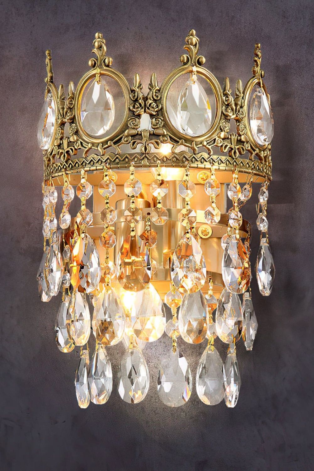 Vintage Crystal Sconce - morylighting