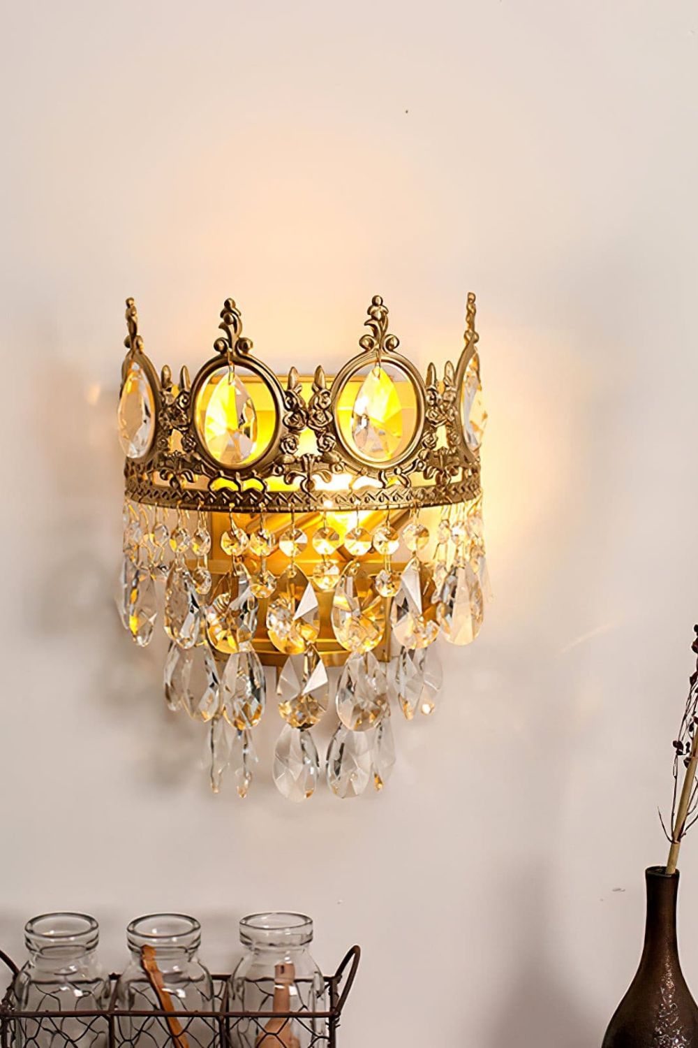 Vintage Crystal Sconce - morylighting