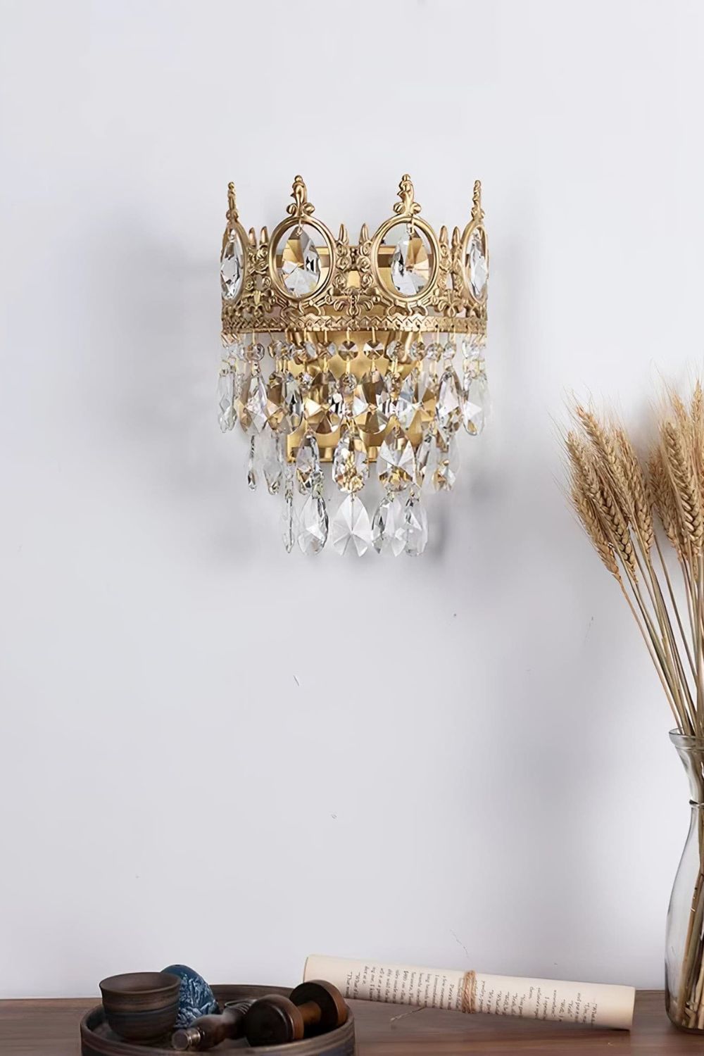 Vintage Crystal Sconce - morylighting