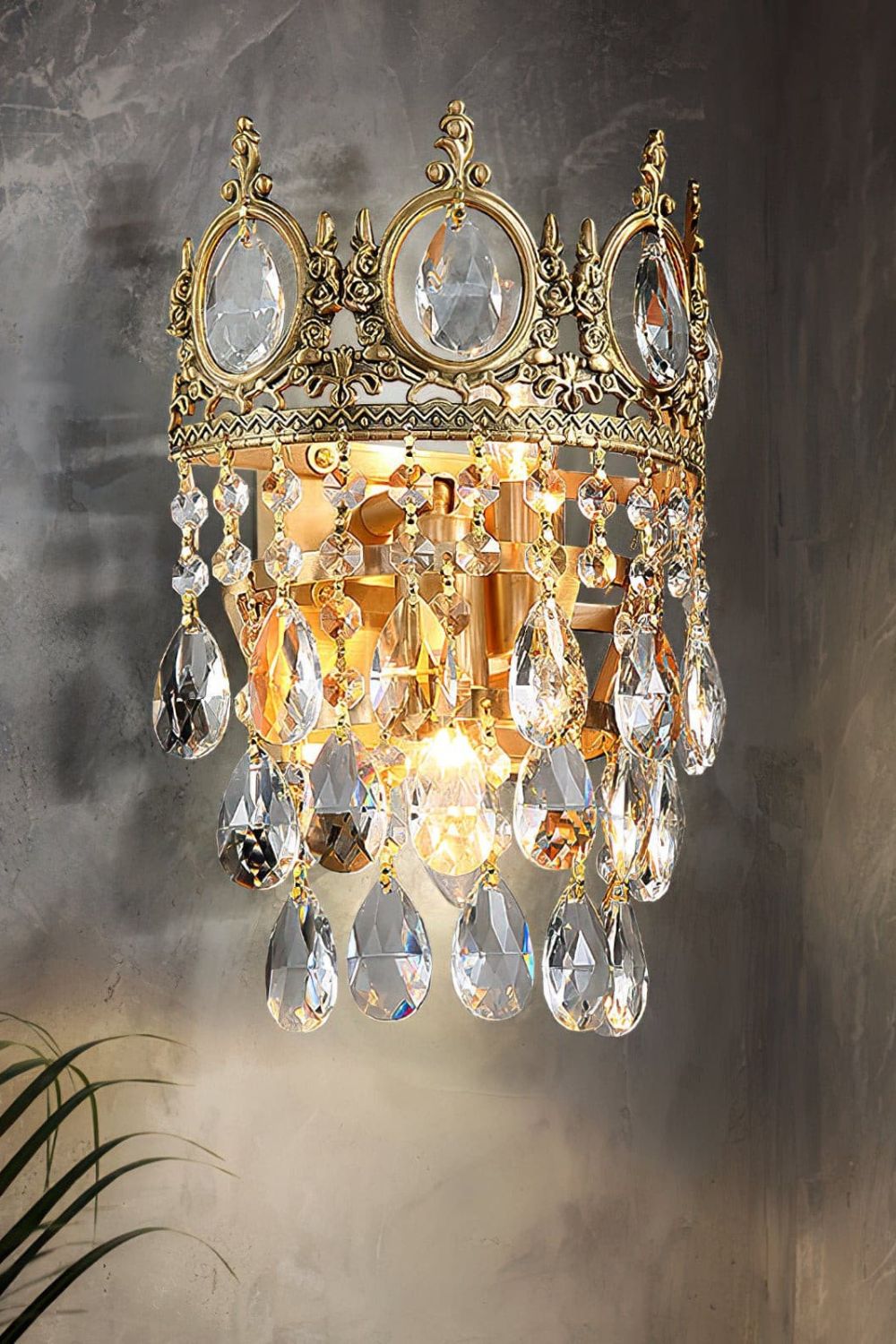Vintage Crystal Sconce - morylighting