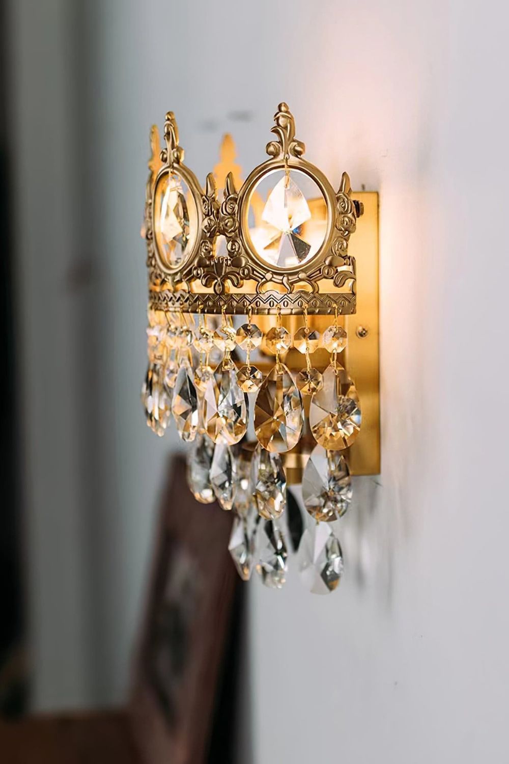 Vintage Crystal Sconce - morylighting