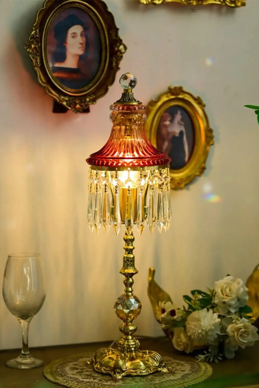 Vintage French Victorian Table Lamp - view 6 | morylighting
