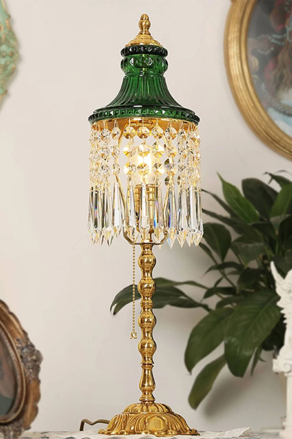 Vintage French Victorian Table Lamp - view 9 | morylighting
