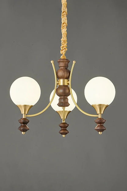 Vintage Globe Chandelier - view 7 | morylighting